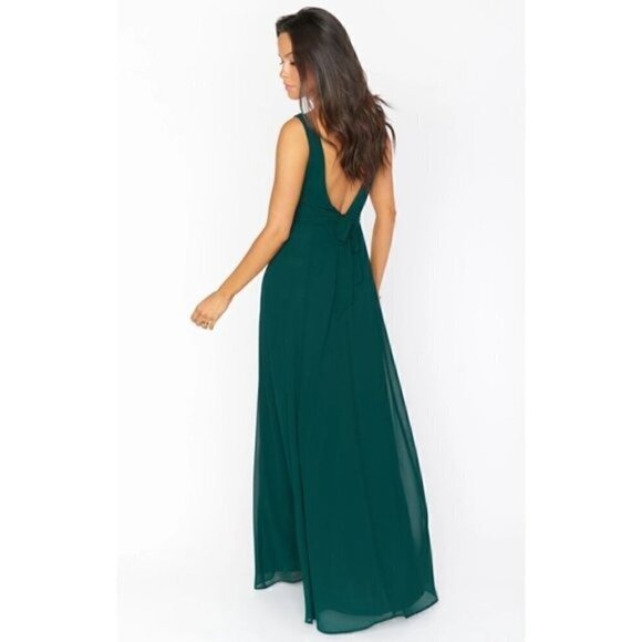 Show Me Your Mumu Green Jenn V Neck Maxi Dress Size XS - Picture 2 of 10